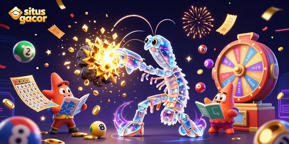 Experience situs gacor through an explosive scene of vibrant lottery elements and celebratory effects.